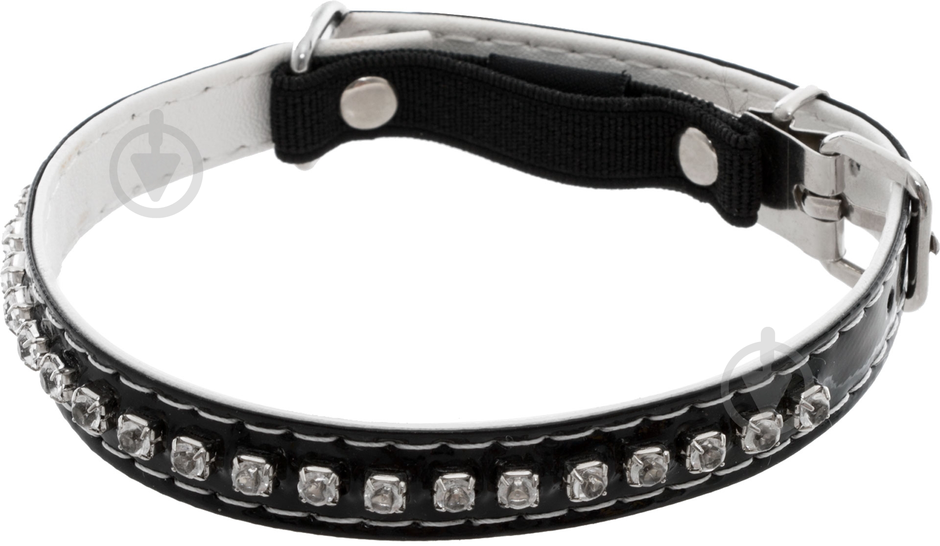 Нашийник Camon зі стразами 11х280 мм - фото 2 Нашийник Camon зі стразами 11х280 мм - фото 2