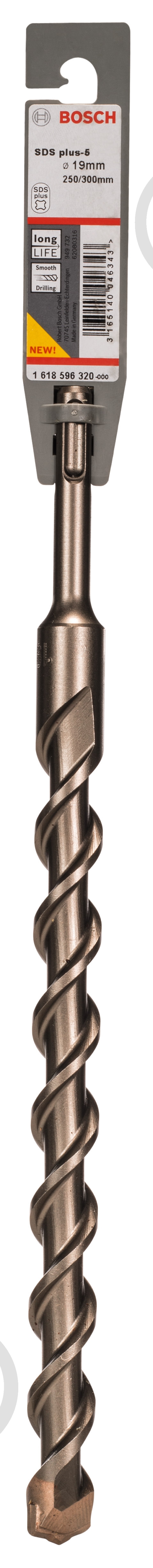 Бур Bosch 5 SDS-plus 19x250 мм 300 мм 1618596320 - фото 2 Бур Bosch 5 SDS-plus 19x250 мм 300 мм 1618596320 - фото 2