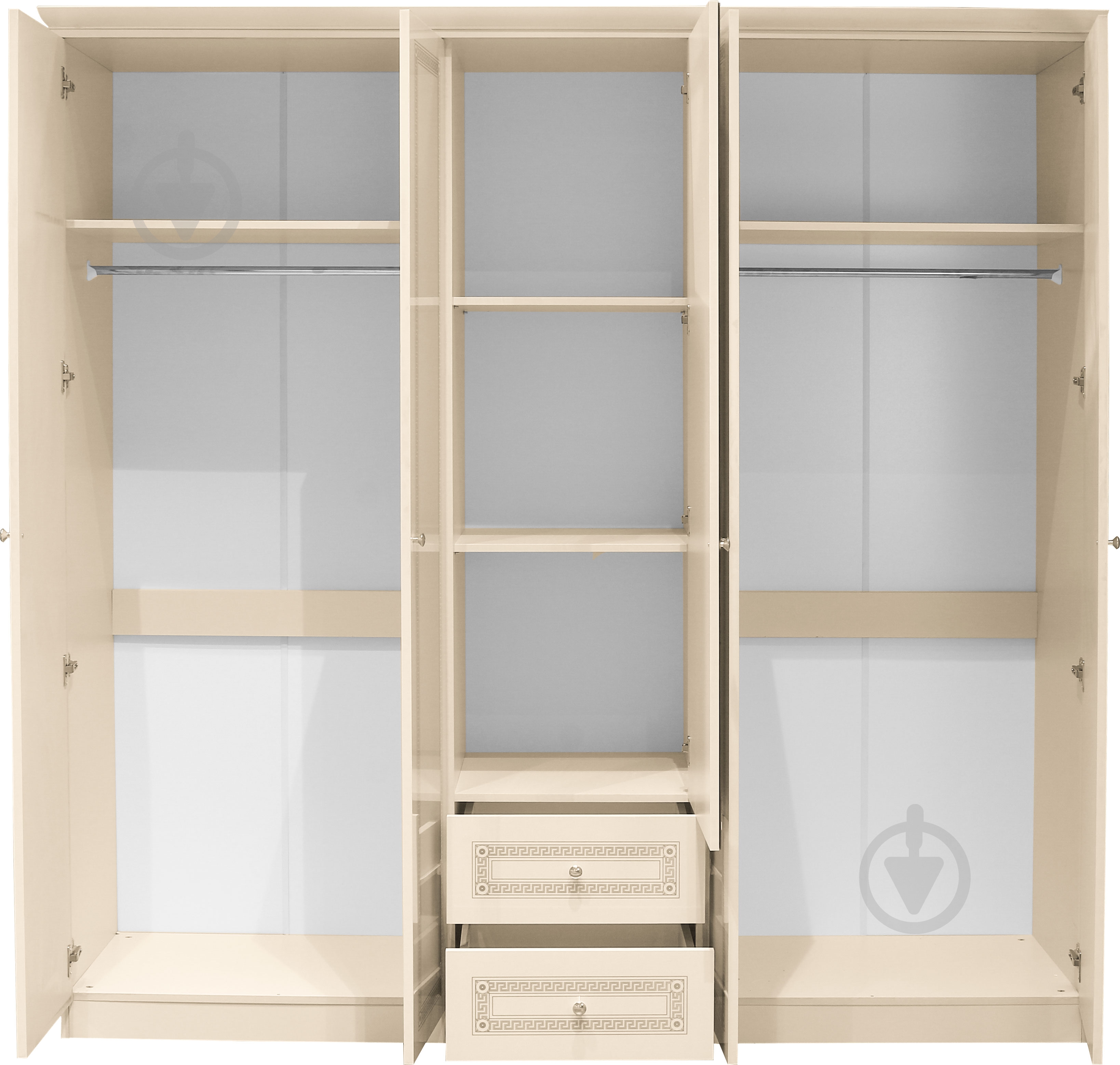 Шкаф Embawood Стелла 5-дверный кремовый - фото 4