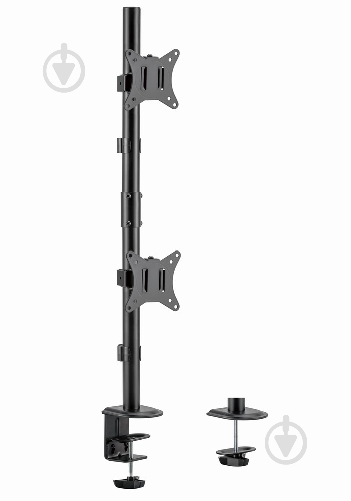 Крепление для монитора Gembird для 2 мониторов 17-32" (до 9 кг) MA-D2-02 поворотно-наклонные 17"-32" черный - фото 2 Крепление для монитора Gembird для 2 мониторов 17-32" (до 9 кг) MA-D2-02 поворотно-наклонные 17"-32" черный - фото 2