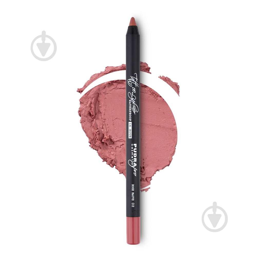 Олівець для губ Pudra Cosmetics 02 Rose Mauve 1,2 г - фото 1