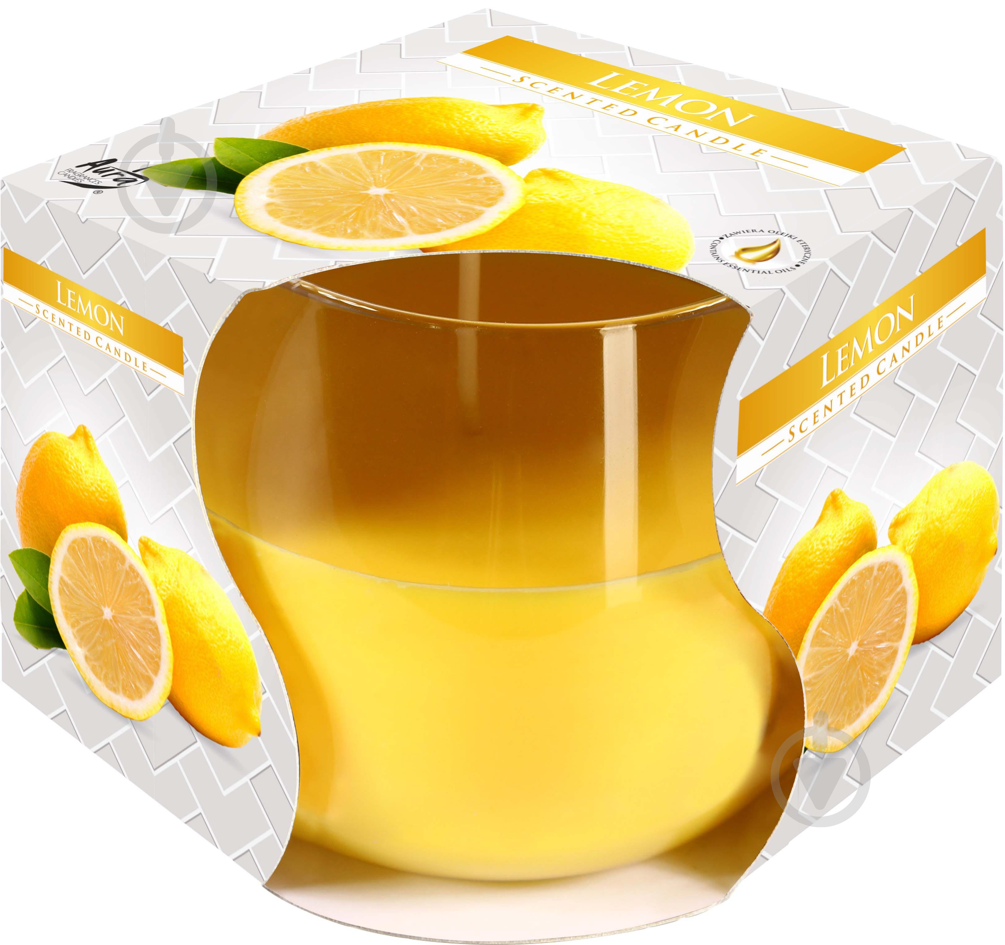 Свеча ароматическая Bispol Лимон sn71/75 - фото 1