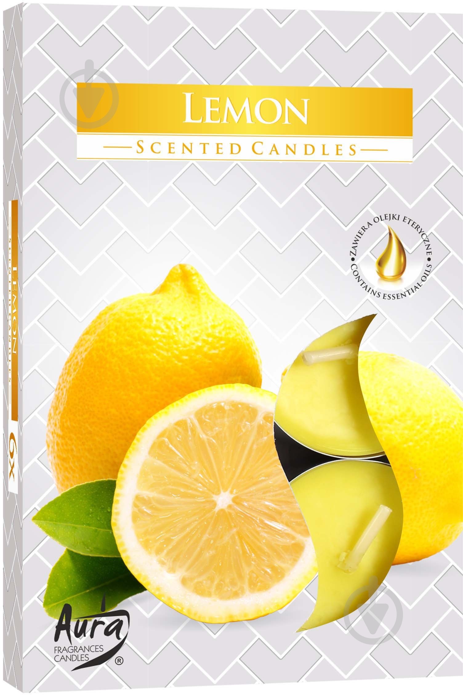 Набір свічок ароматичних Bispol Лимон 15-75 - фото 1