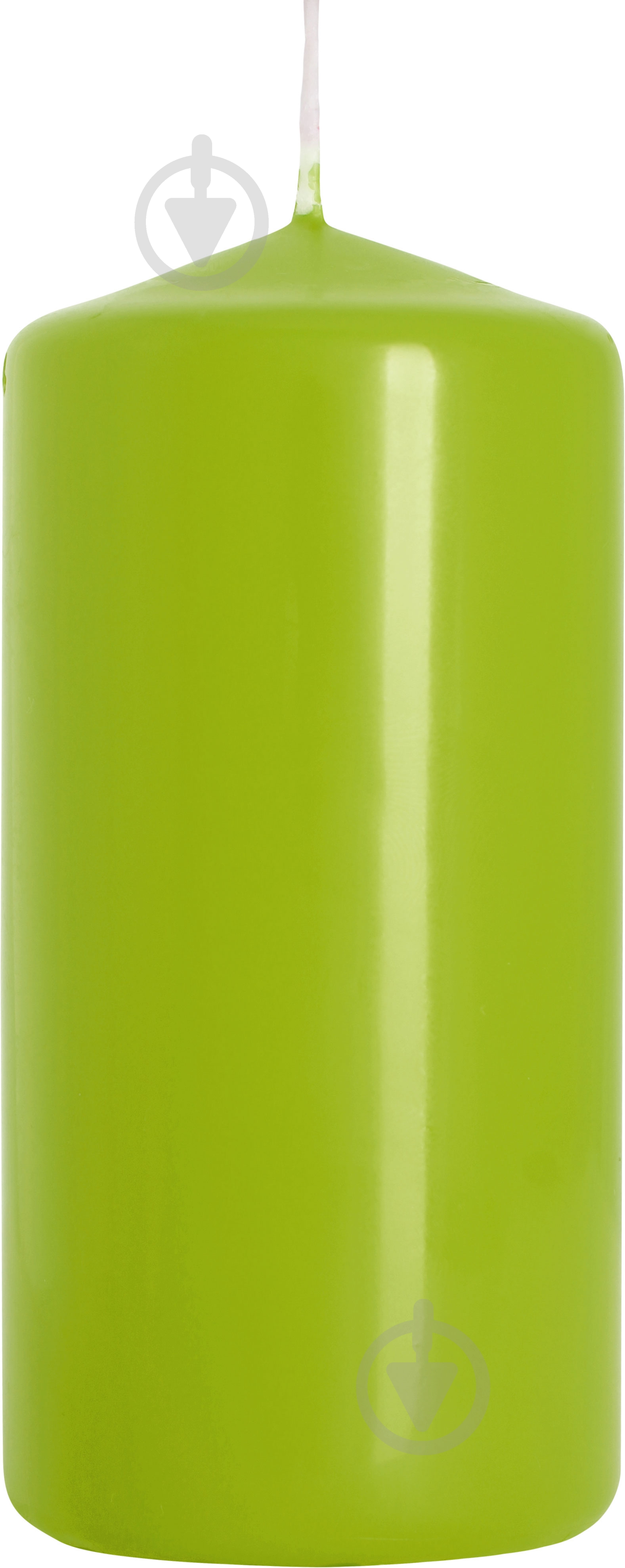 Свеча цилиндрическая 50/100-064 салатовая Bispol - фото 1