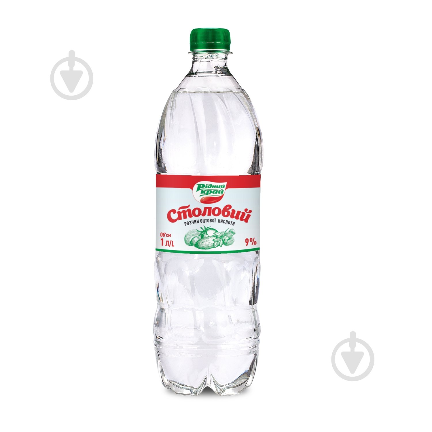 Раствор уксусной кислоты Рідний край Столовый 9% 1000 мл - фото 1