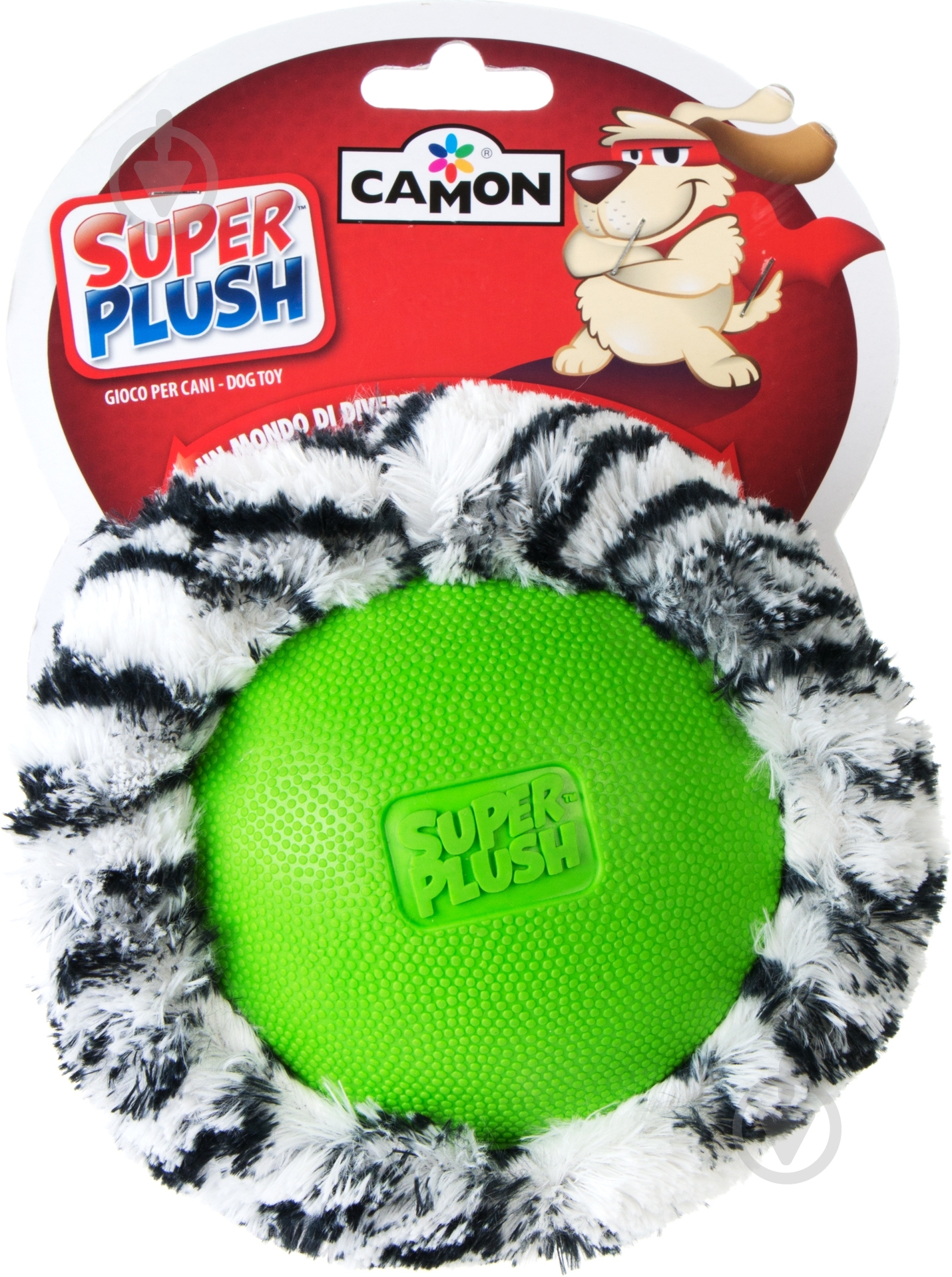 Игрушка для собак Camon Мяч плюшевый d15 см - фото 2