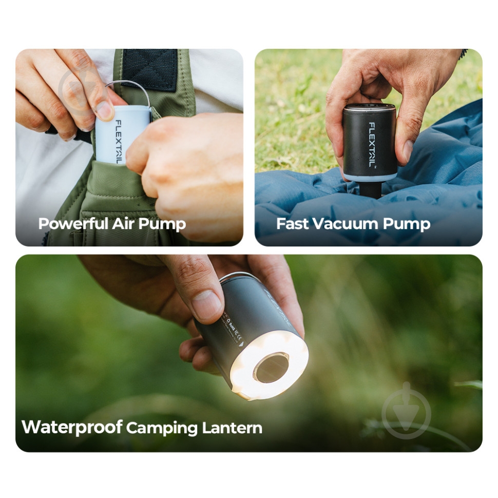 Насос портативний Flextail ліхтар кемпінговий Tiny Pump 2X, помаранчевий - фото 4 Насос портативний Flextail ліхтар кемпінговий Tiny Pump 2X, помаранчевий - фото 4