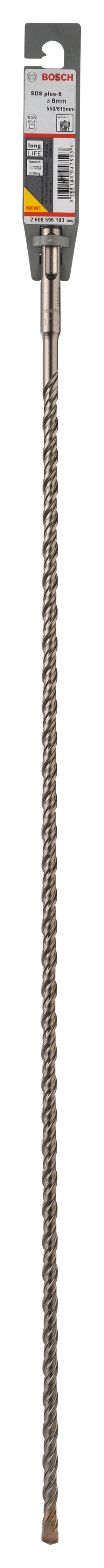 Бур Bosch 5 SDS-plus 8x550 мм 615 мм 2608596183 - фото 2