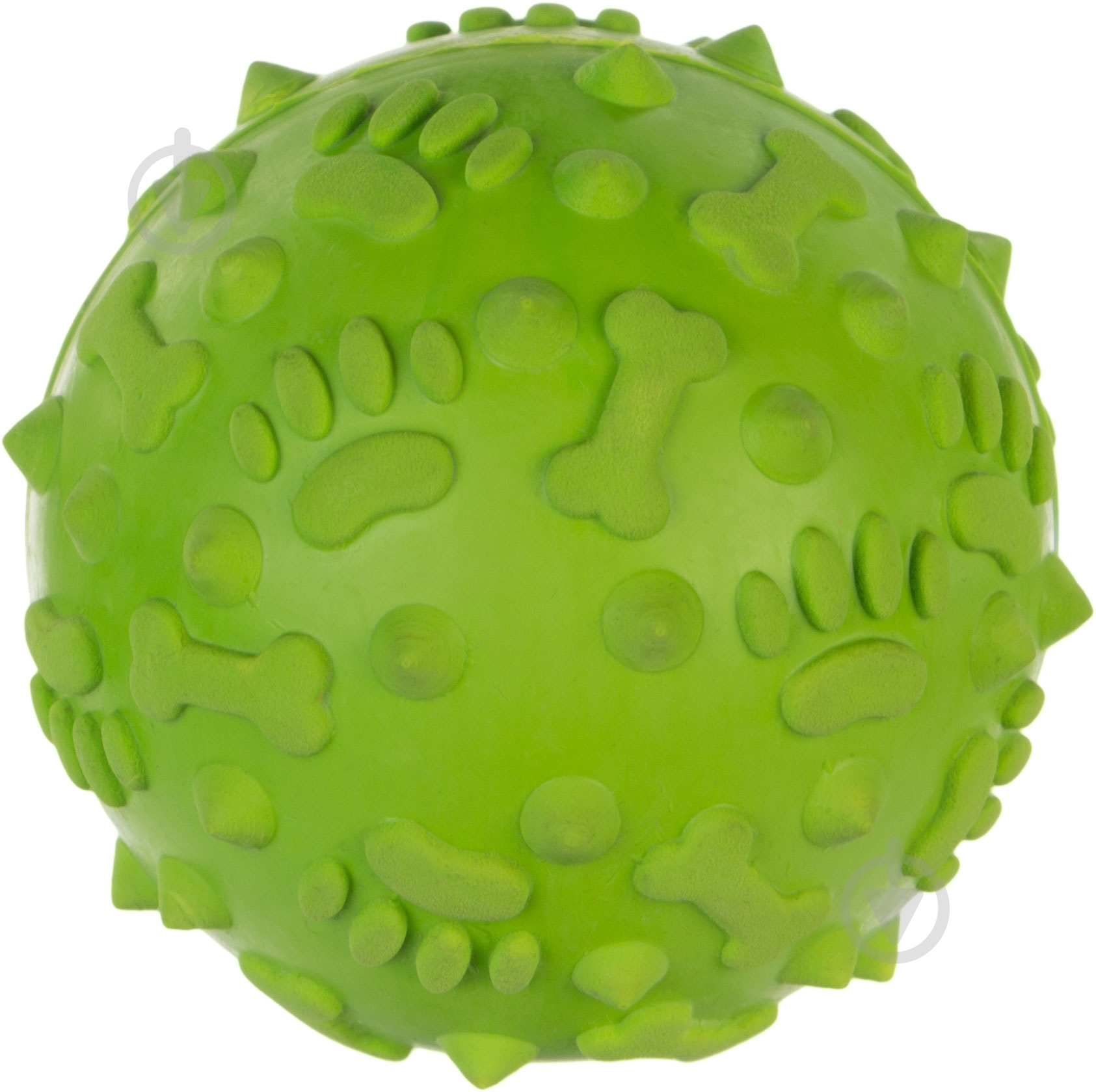 Игрушка для собак Camon Мяч массажный Green Аpple d8 см - фото 1 Игрушка для собак Camon Мяч массажный Green Аpple d8 см - фото 1