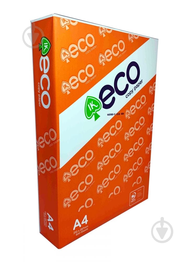 ᐉ Папір офісний IQ ECO A4 80 г/м білий 500 аркушів • Краща ціна в