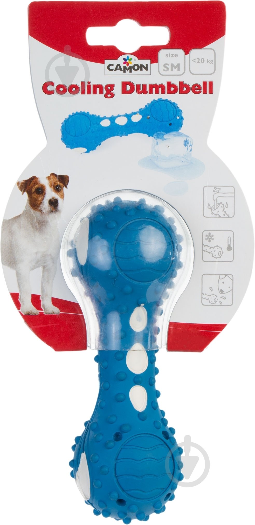 Игрушка для собак Camon Гантель Сooling dumbbell 12 см - фото 2