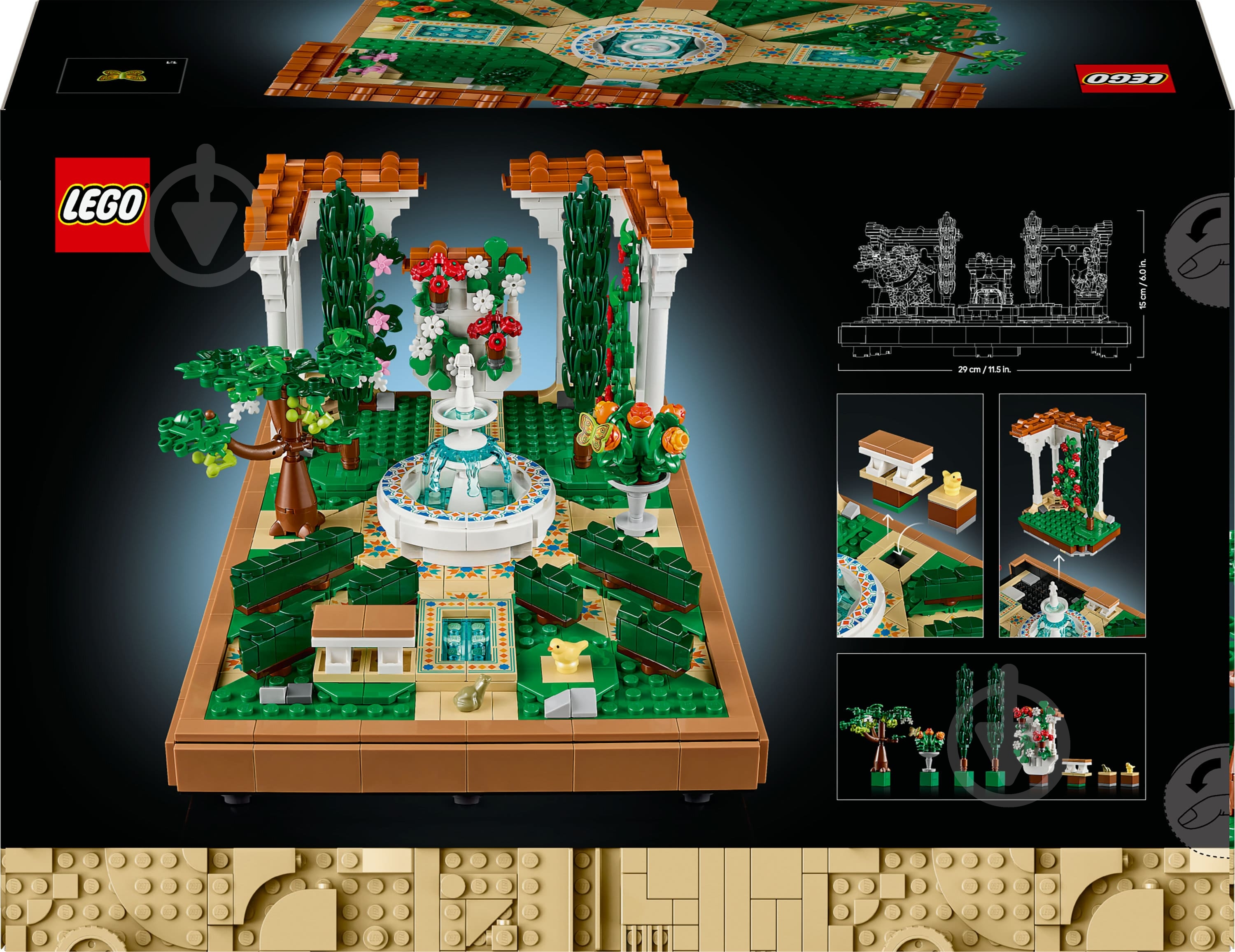 Конструктор LEGO Icons Сад фонтанов 10359 - фото 2