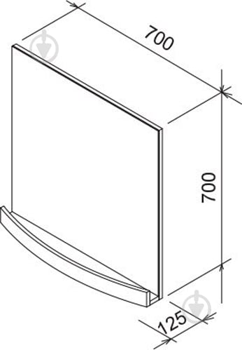 Зеркало Ravak Evolution N белый X000000781 - фото 3