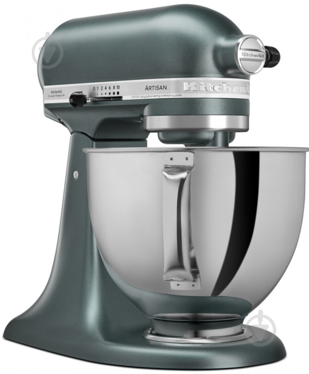 Кухонная машина KitchenAid Artisan 5KSM175PSEJP Elegance 4,8 л с откидным блоком, Juniper - фото 12 Кухонная машина KitchenAid Artisan 5KSM175PSEJP Elegance 4,8 л с откидным блоком, Juniper - фото 12