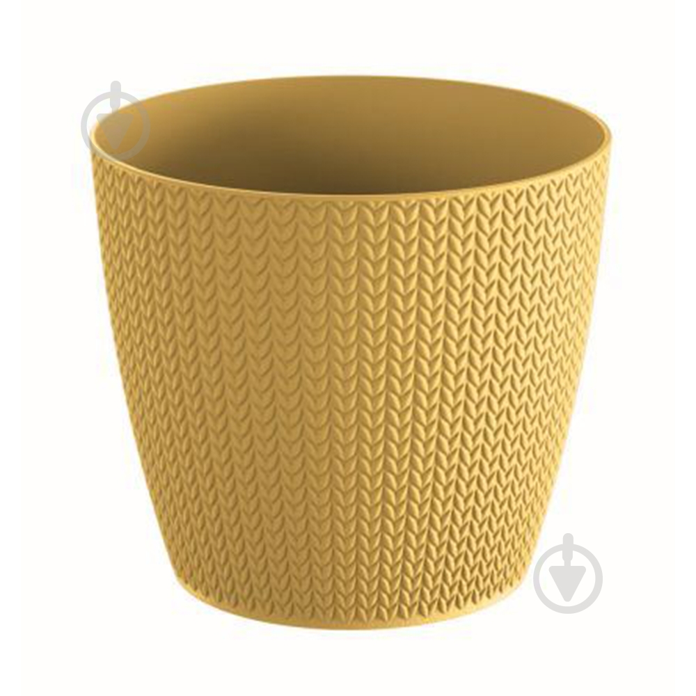 Горщик для квітів Prosperplast WHEATY 220 мм круглий 5,4 л гірчичний (26330-117) - фото 1 Горщик для квітів Prosperplast WHEATY 220 мм круглий 5,4 л гірчичний (26330-117) - фото 1