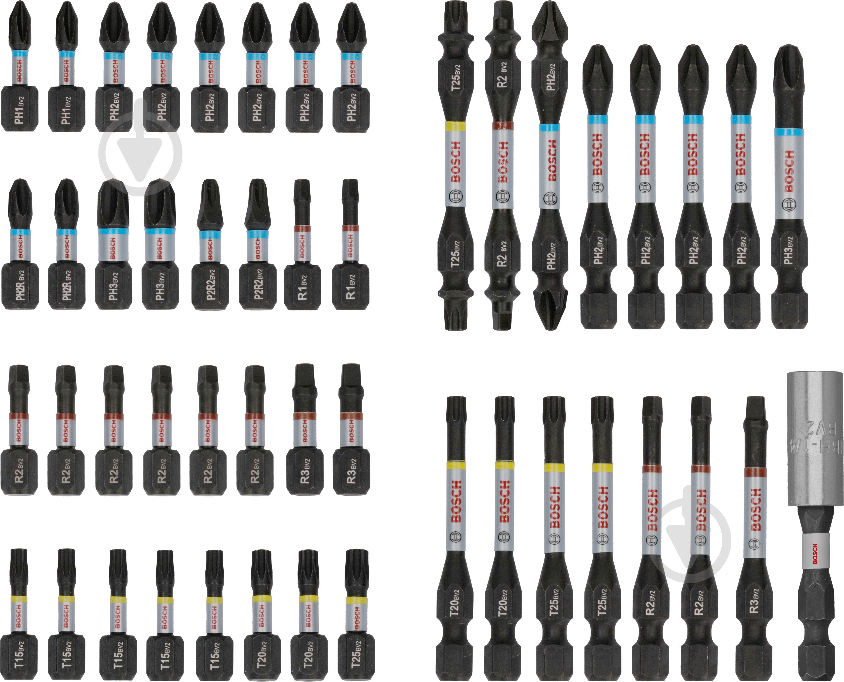 Набор бит Bosch PRO Impact Set с держателем 48 шт. 2608521U88 - фото 1 Набор бит Bosch PRO Impact Set с держателем 48 шт. 2608521U88 - фото 1