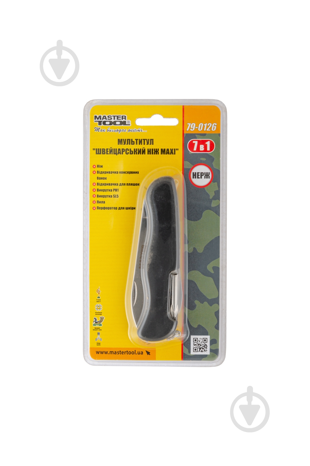 Мультитул MasterTool Швейцарский нож MAXI 7 в 1 79-0126 - фото 5 Мультитул MasterTool Швейцарский нож MAXI 7 в 1 79-0126 - фото 5