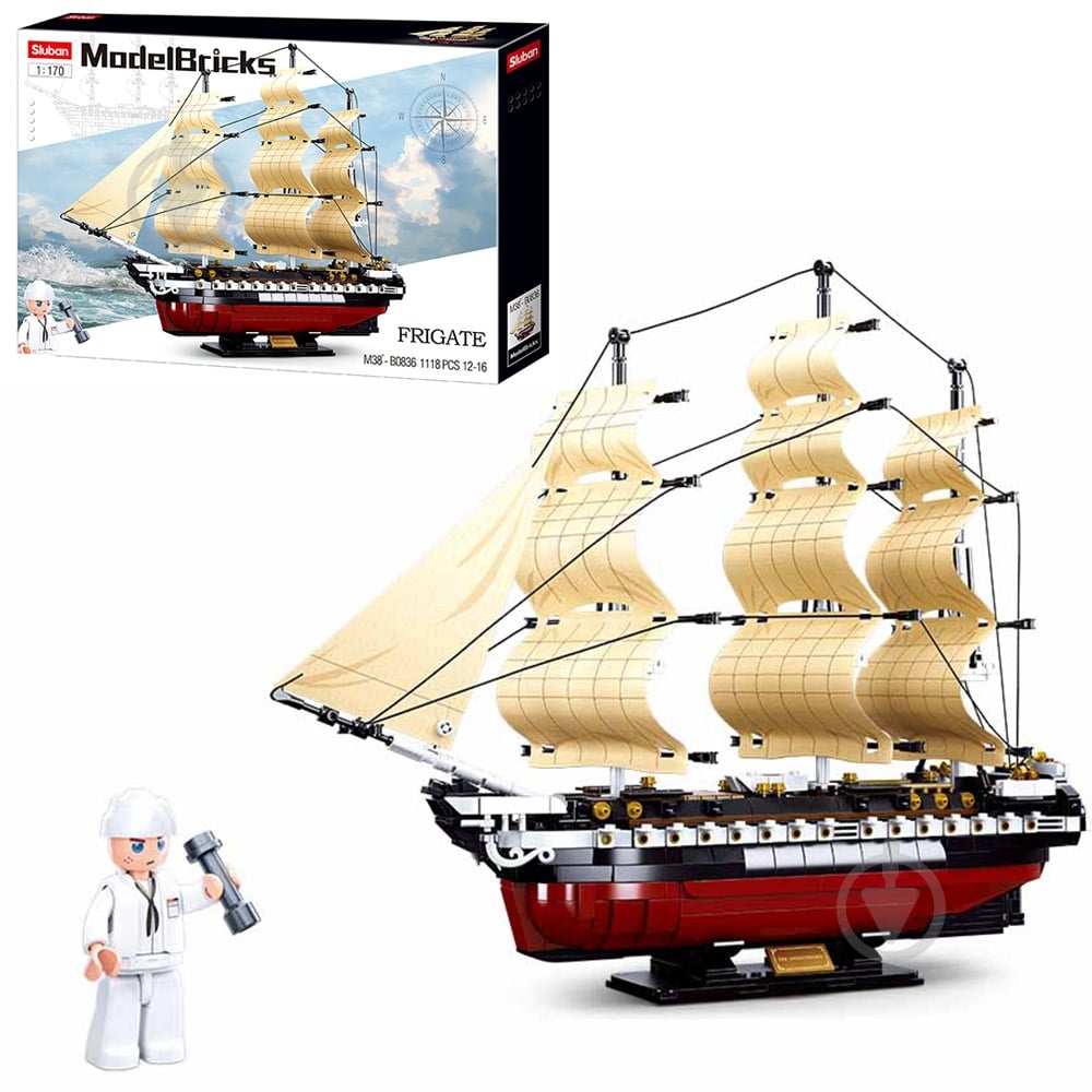 Конструктор Sluban Model Bricks Фрегат M38-B0836 - фото 1