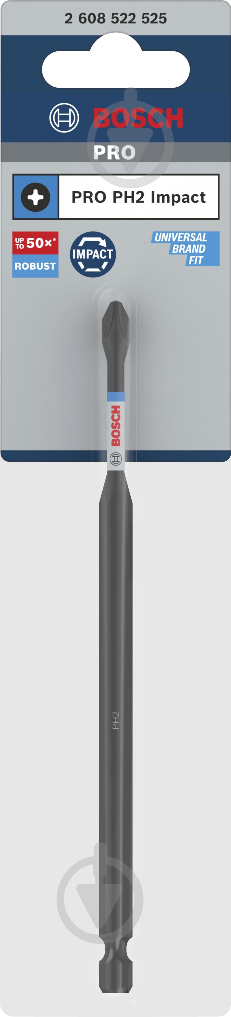 Бита Bosch PRO Impact PH 150 мм 2608522525 - фото 4 Бита Bosch PRO Impact PH 150 мм 2608522525 - фото 4
