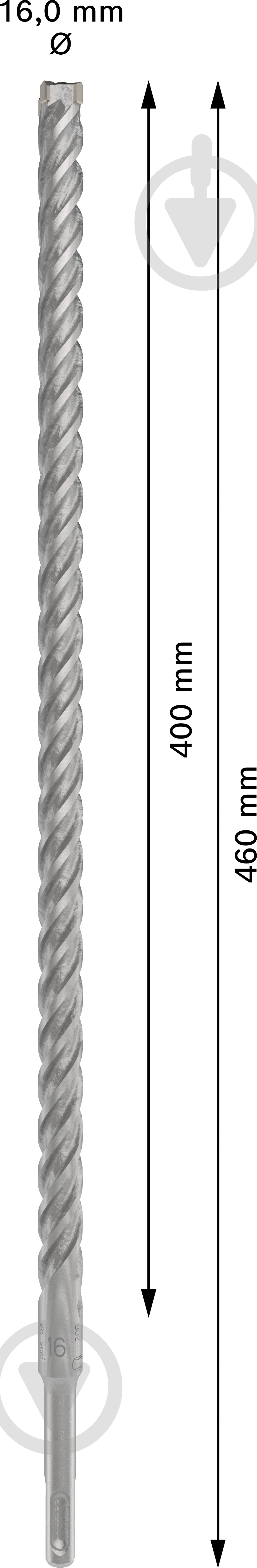 Бур Bosch 5X SDS-plus 16x400 мм 460 мм 2608833829 - фото 2