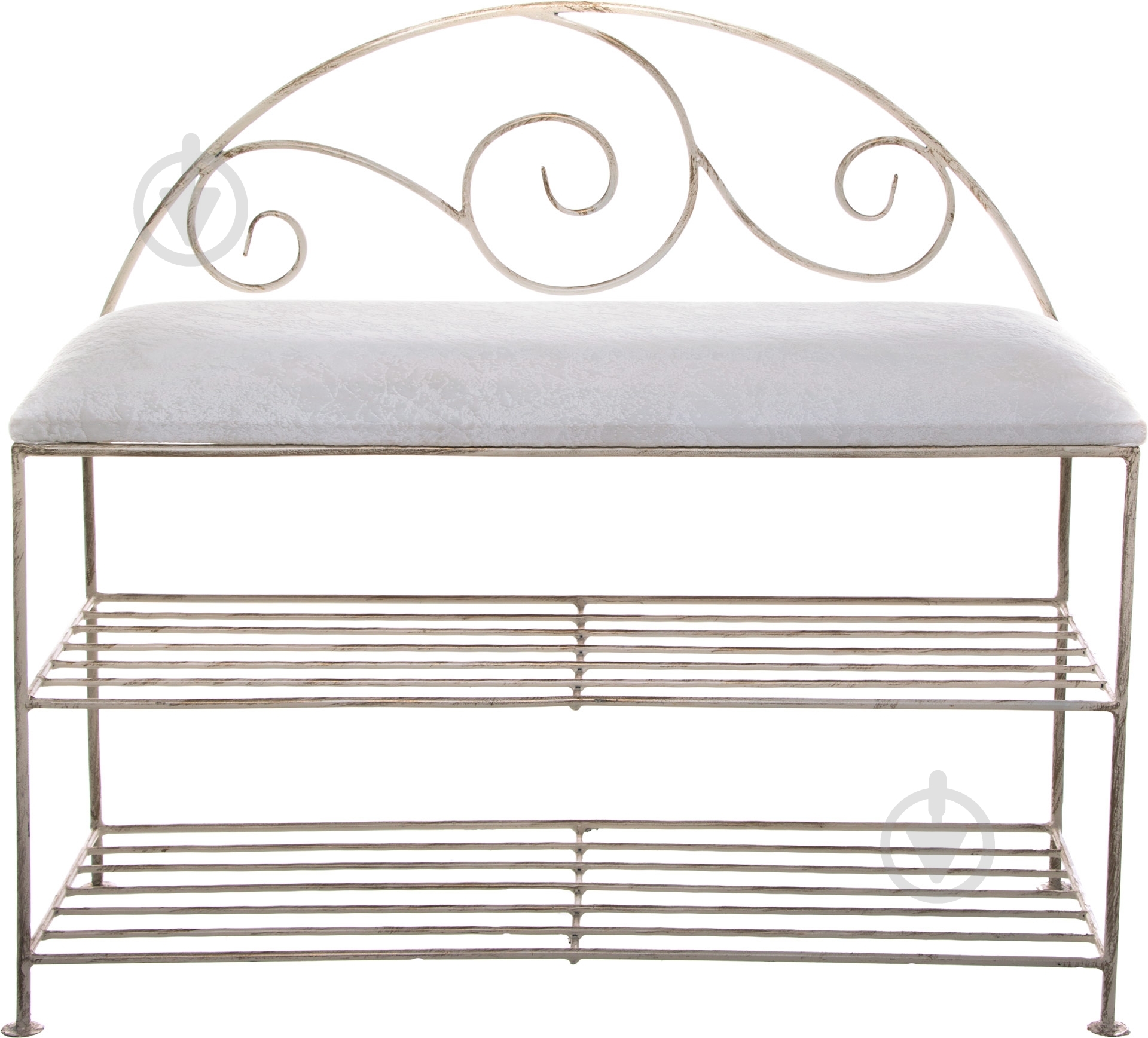 Подставка для обуви Метал Арт Люкс 310x740x800 мм белый - фото 2