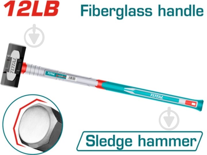 Кувалда TOTAL® 5400 г (THSM61598) - фото 2 Кувалда TOTAL® 5400 г (THSM61598) - фото 2