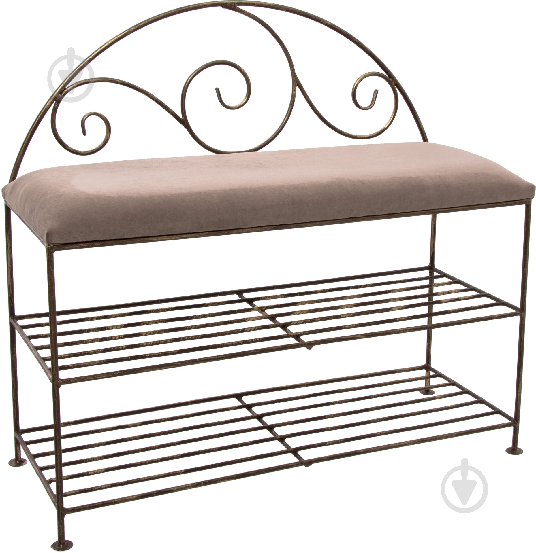 Подставка для обуви Метал Арт Люкс 310x740x800 мм коричневый - фото 1