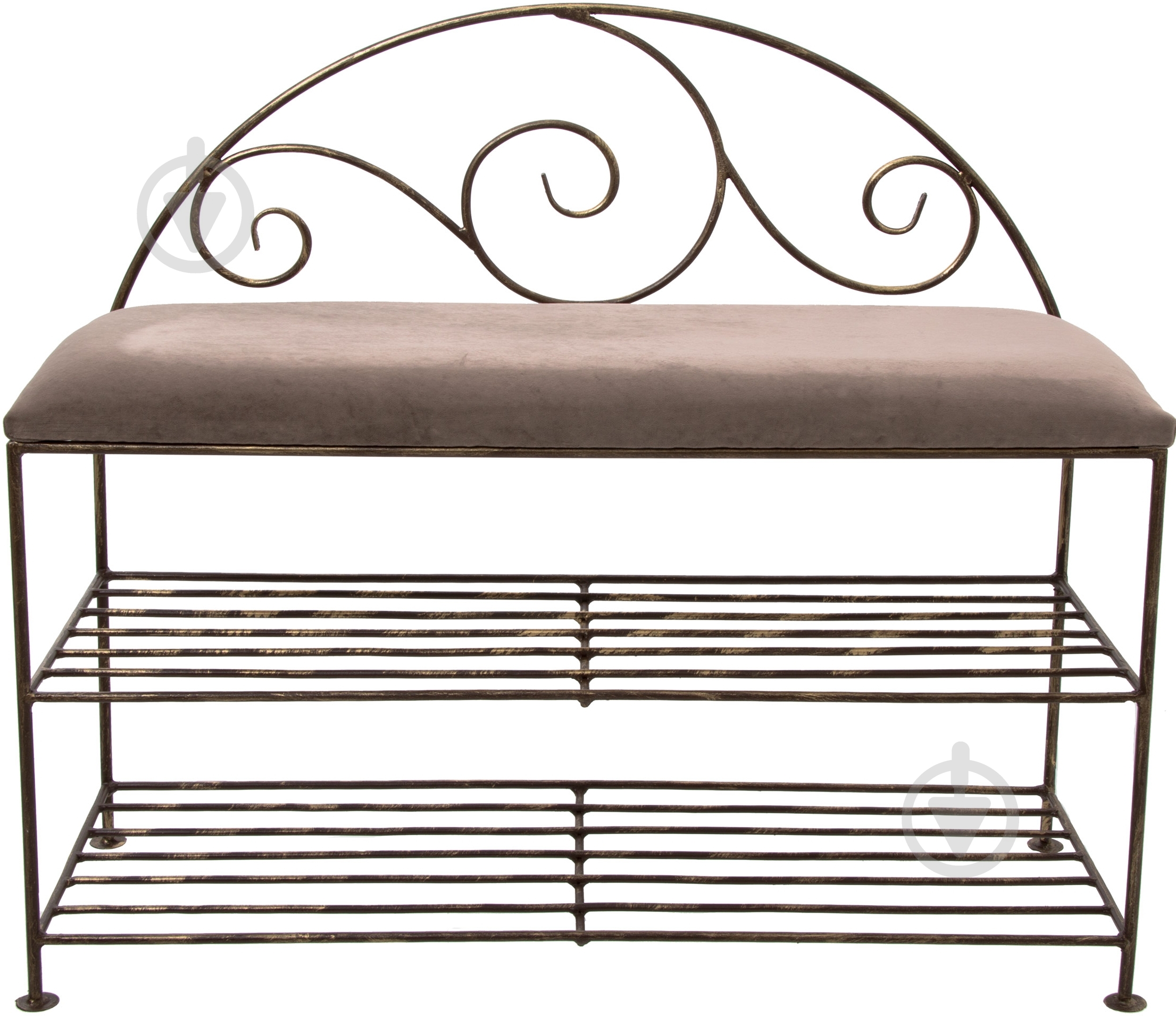 Подставка для обуви Метал Арт Люкс 310x740x800 мм коричневый - фото 2