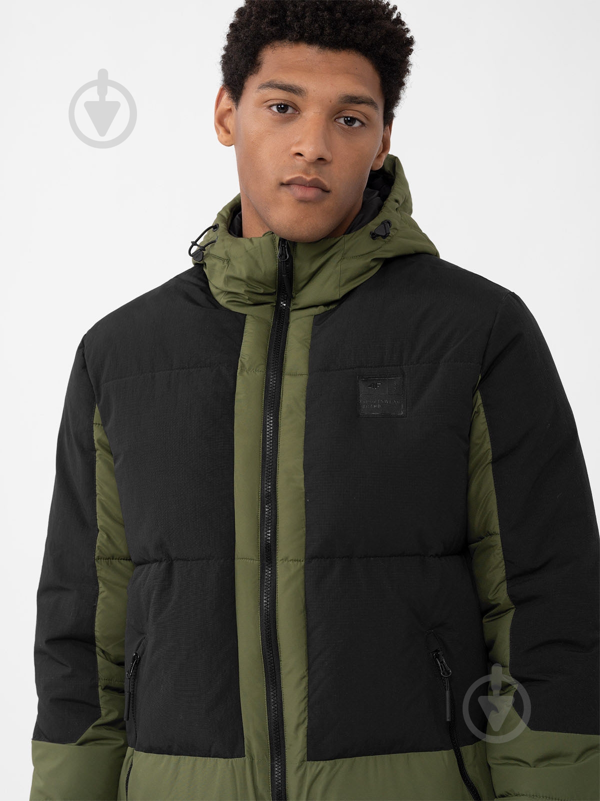 Пуховик мужской 4F DOWN JACKET M244 4FAW23TDJAM244-45S р.M зеленый - фото 2