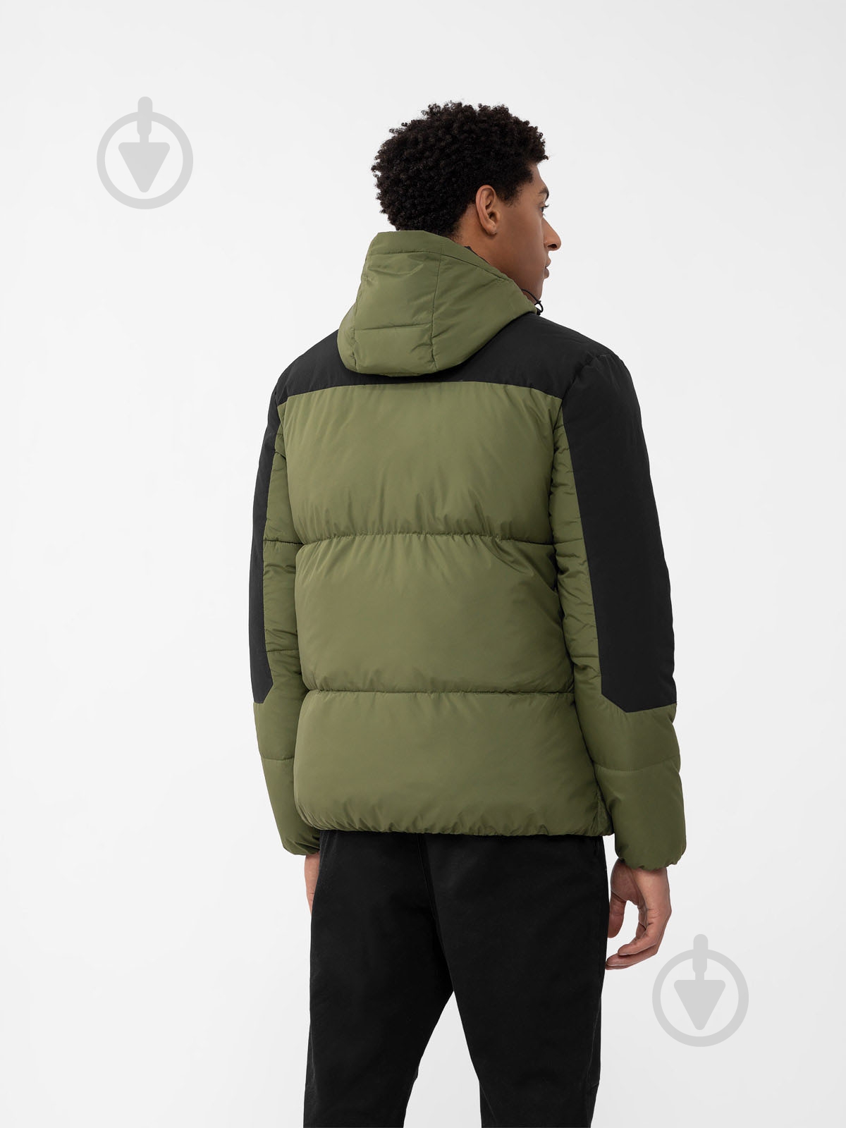 Пуховик мужской 4F DOWN JACKET M244 4FAW23TDJAM244-45S р.M зеленый - фото 3