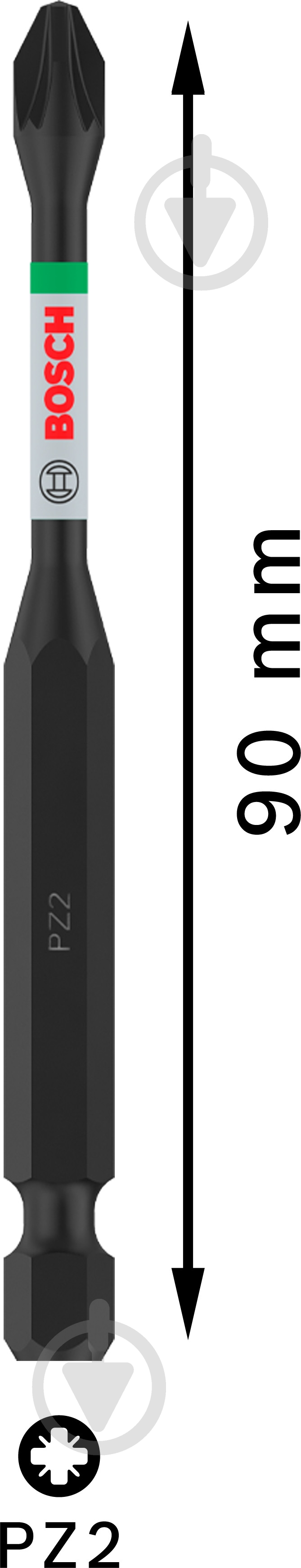 Бита Bosch PRO Impact PZ2x90 мм 2608522547 - фото 2