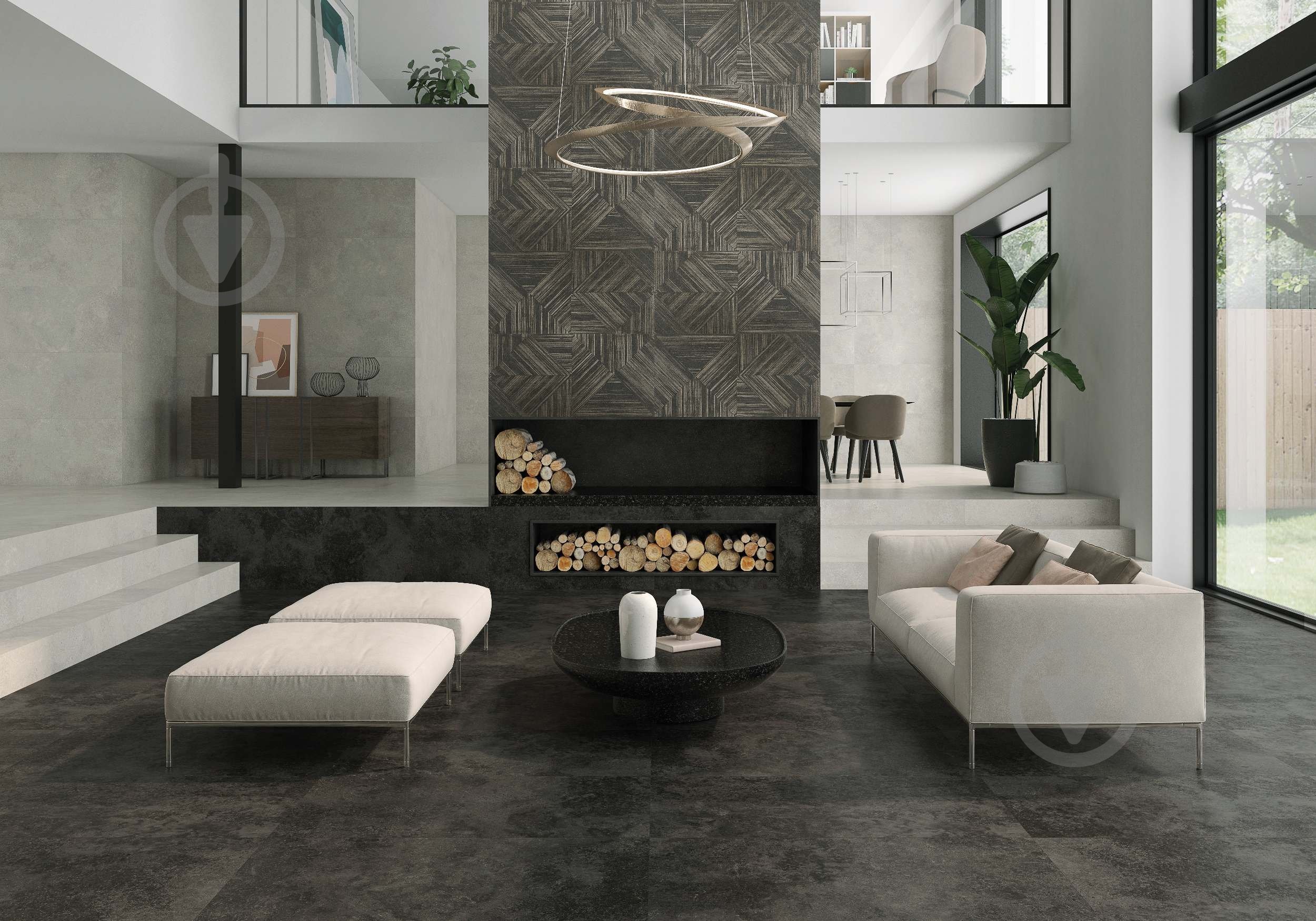 Плитка LA PLATERA Милстоун Блек-D 60*120 - фото 3