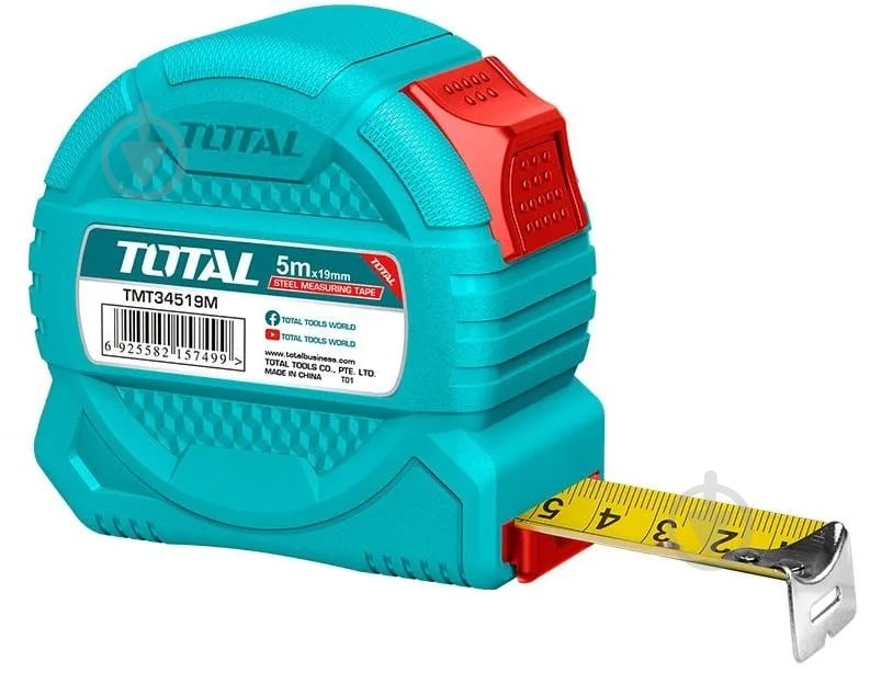 Рулетка Total TMT34519M 5  м x 19  мм - фото 1