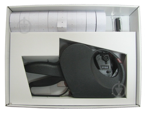 Етикет-пістолет Smart 2112-8 (стрічка 10 рул. + 1 фарбувальний ролик) - фото 3