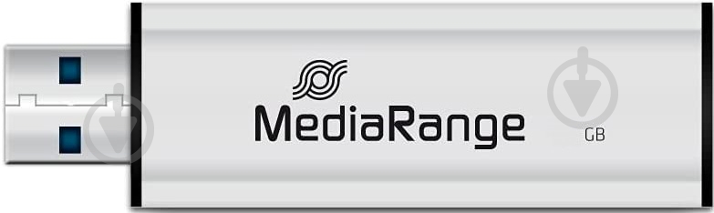 Флеш-память USB MediaRange 256 ГБ USB 3.0 black/silver (MR919) - фото 4