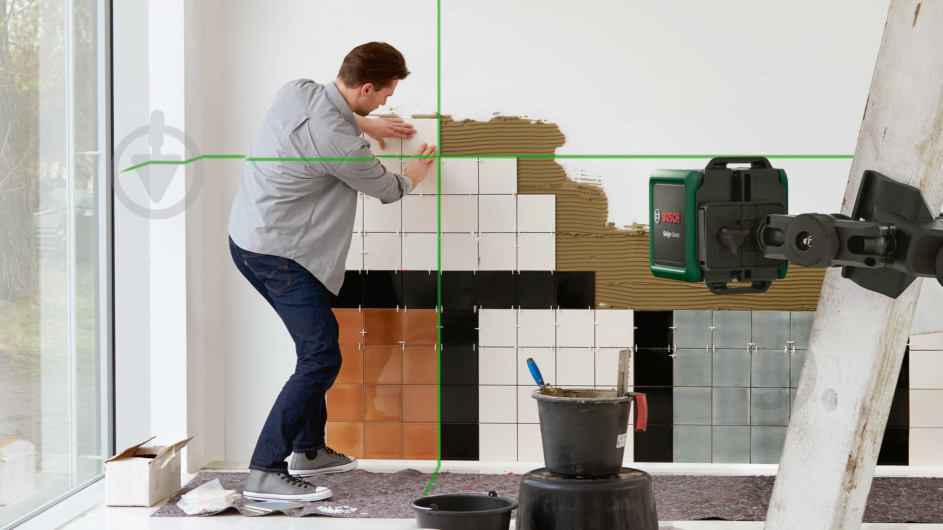 Нівелір лазерний Bosch Quigo Green (Set) 0603663C04 - фото 19