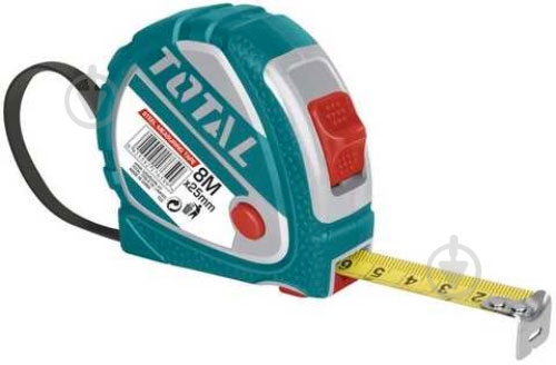 Рулетка Total TMT126081M 8 м x 25 мм - фото 1 Рулетка Total TMT126081M 8 м x 25 мм - фото 1