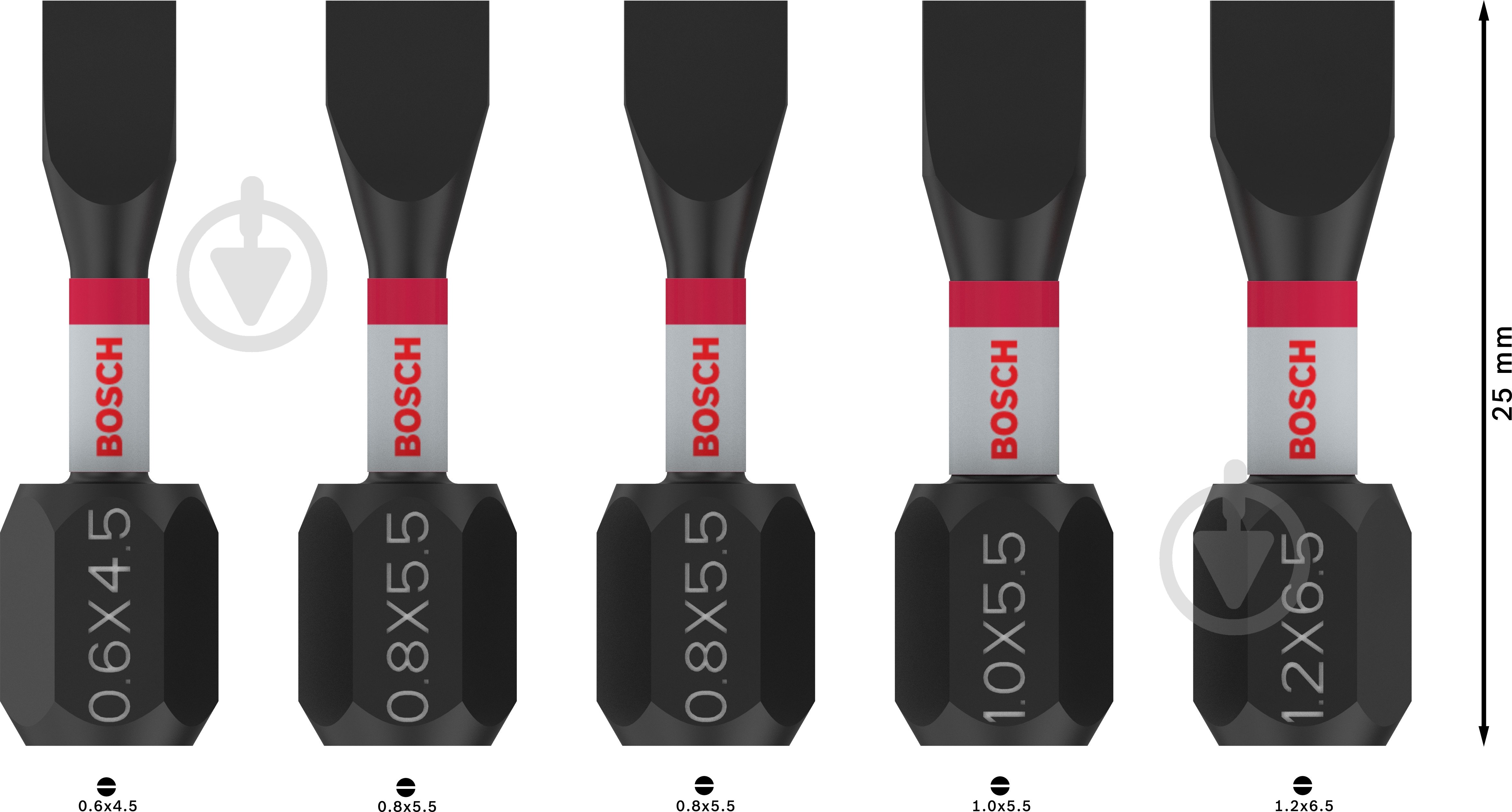 Бита Bosch PRO Impact SL 25 мм 2608521U60 - фото 3