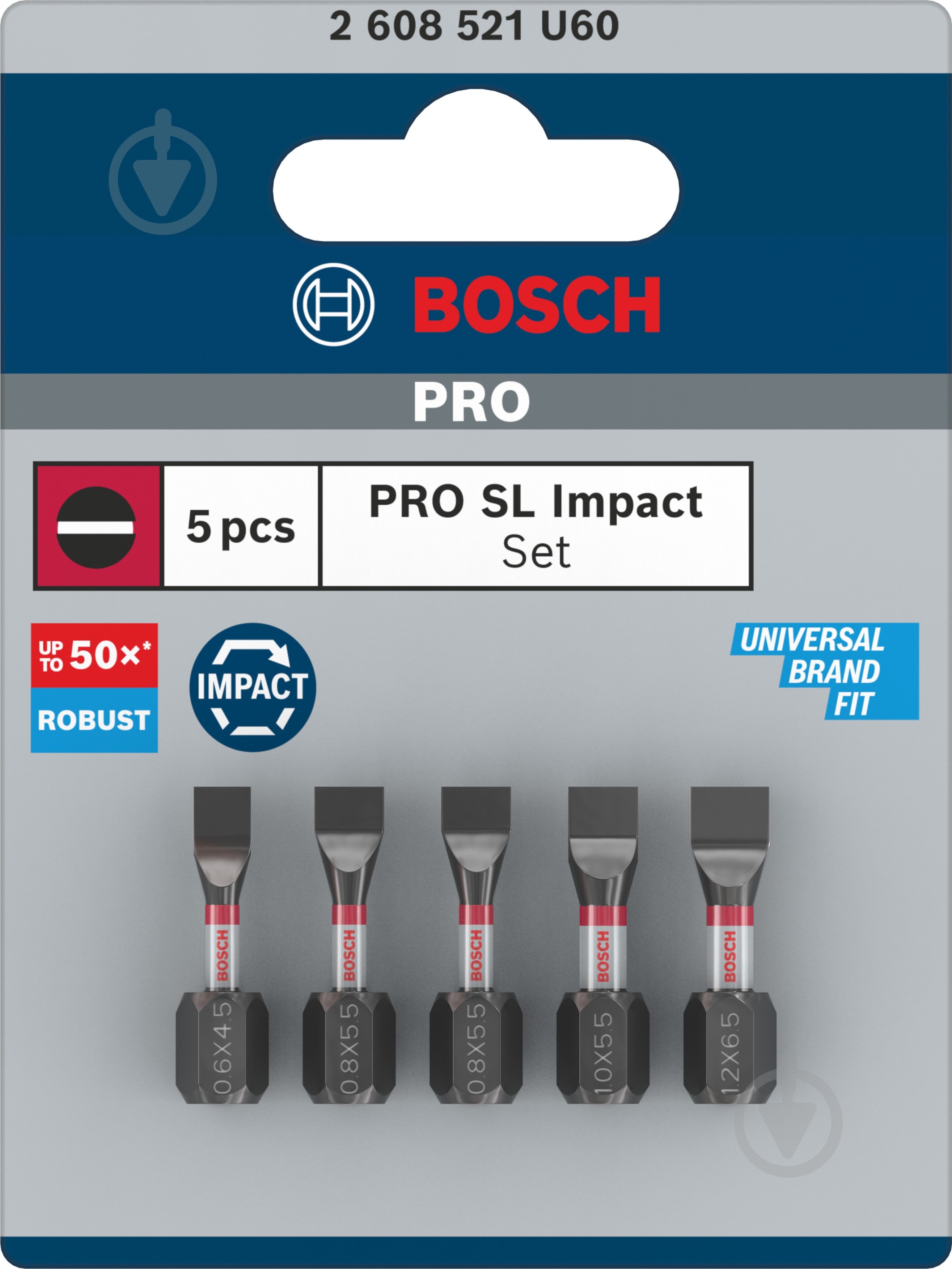 Бита Bosch PRO Impact SL 25 мм 2608521U60 - фото 5