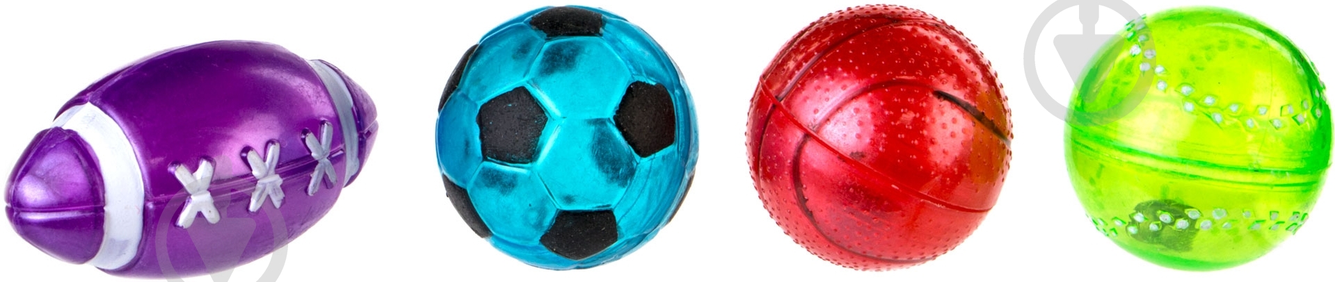 Игрушка для котов Camon Мяч Sport 4 шт. разноцветный - фото 1