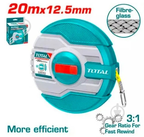 Рулетка Total TMTF13206 20  м x 12,5  мм - фото 2