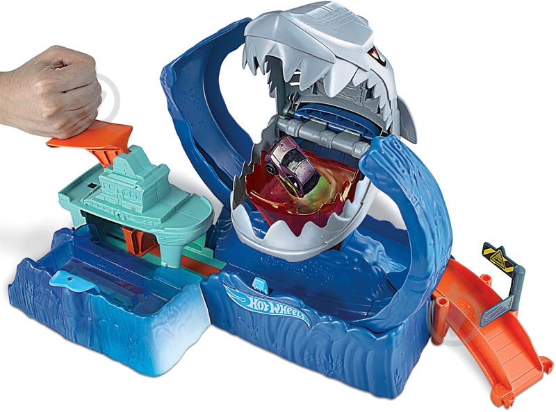 Трек Hot Wheels Голодная Акула-робот GJL12 - фото 5