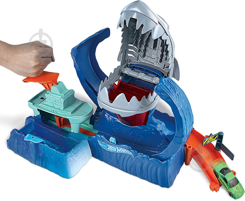 Трек Hot Wheels Голодная Акула-робот GJL12 - фото 4