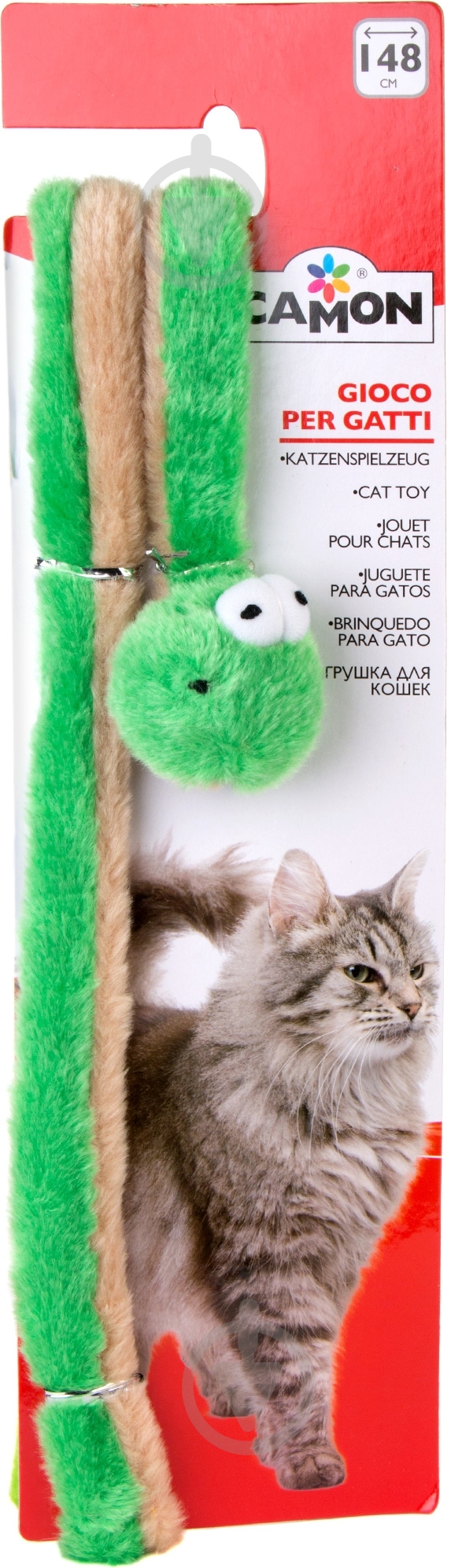 Дразнилка Camon Змея 148 см зеленый - фото 2