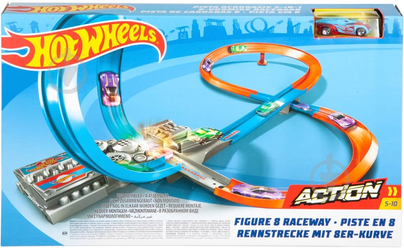 Трек Hot Wheels Шалена вісімка GGF92 - фото 7 Трек Hot Wheels Шалена вісімка GGF92 - фото 7