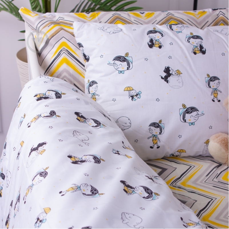 Наволочка бязь Kids Time 18-0003 Pinokio 40x60 см мульті MirSon - фото 5