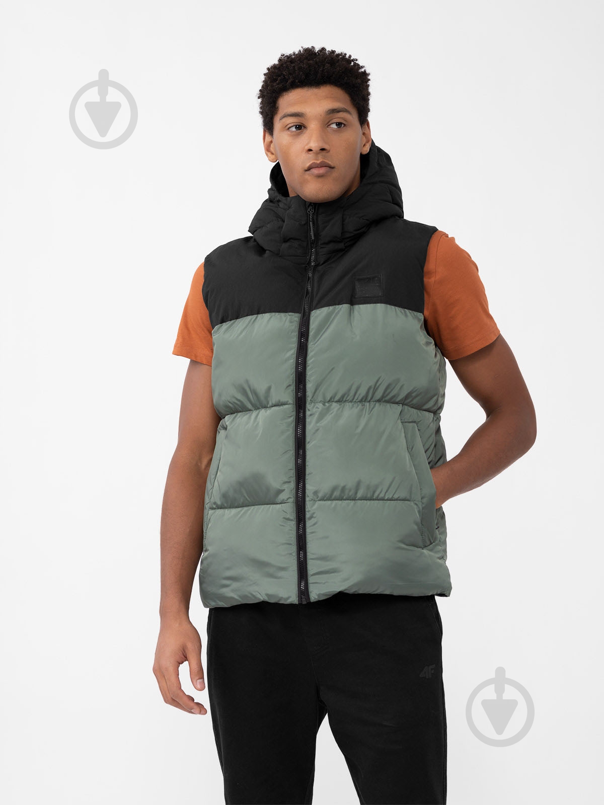 Жилет 4F VEST M064 4FAW23TVESM064-44S р.L зеленый - фото 1