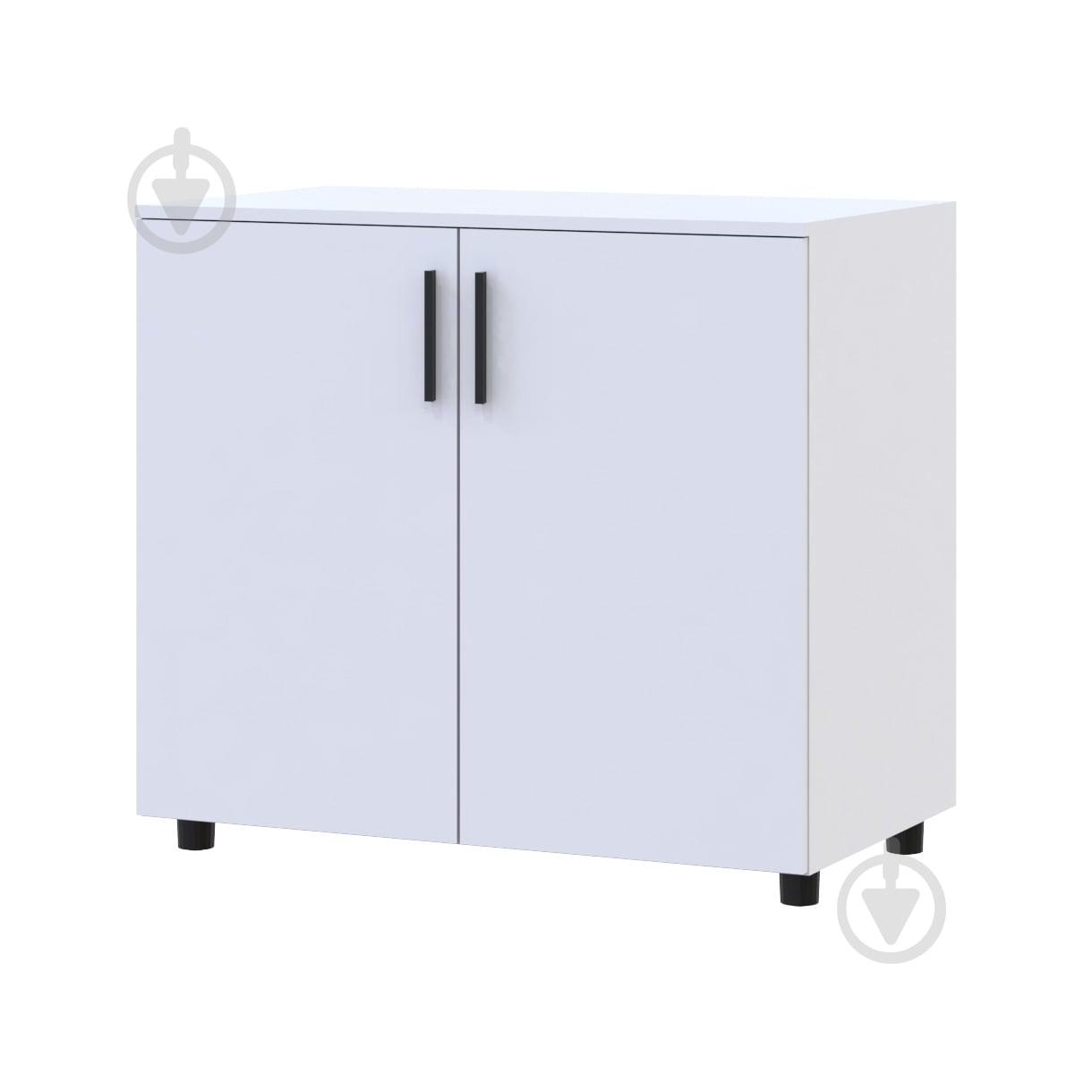 Комод Doros Торн 2ДСП 900x800x516 мм белый/белый - фото 1
