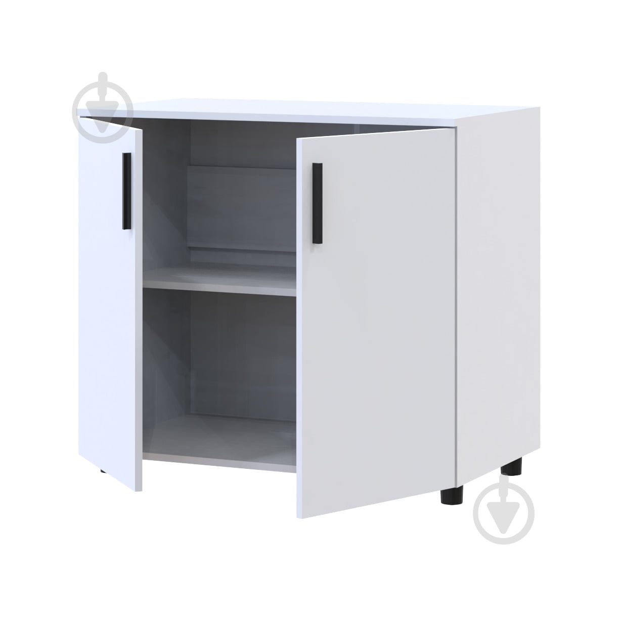 Комод Doros Торн 2ДСП 900x800x516 мм белый/белый - фото 2