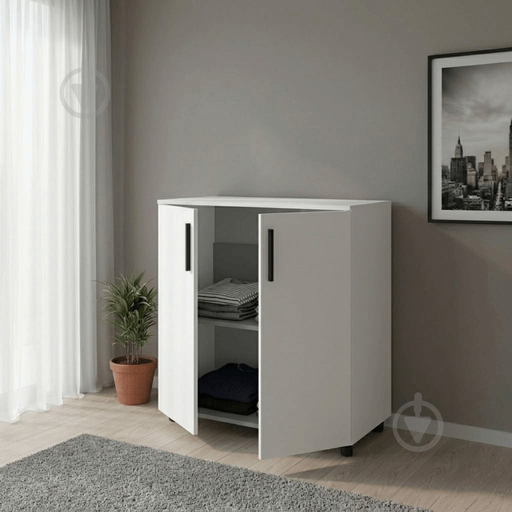 Комод Doros Торн 2ДСП 900x800x516 мм белый/белый - фото 4
